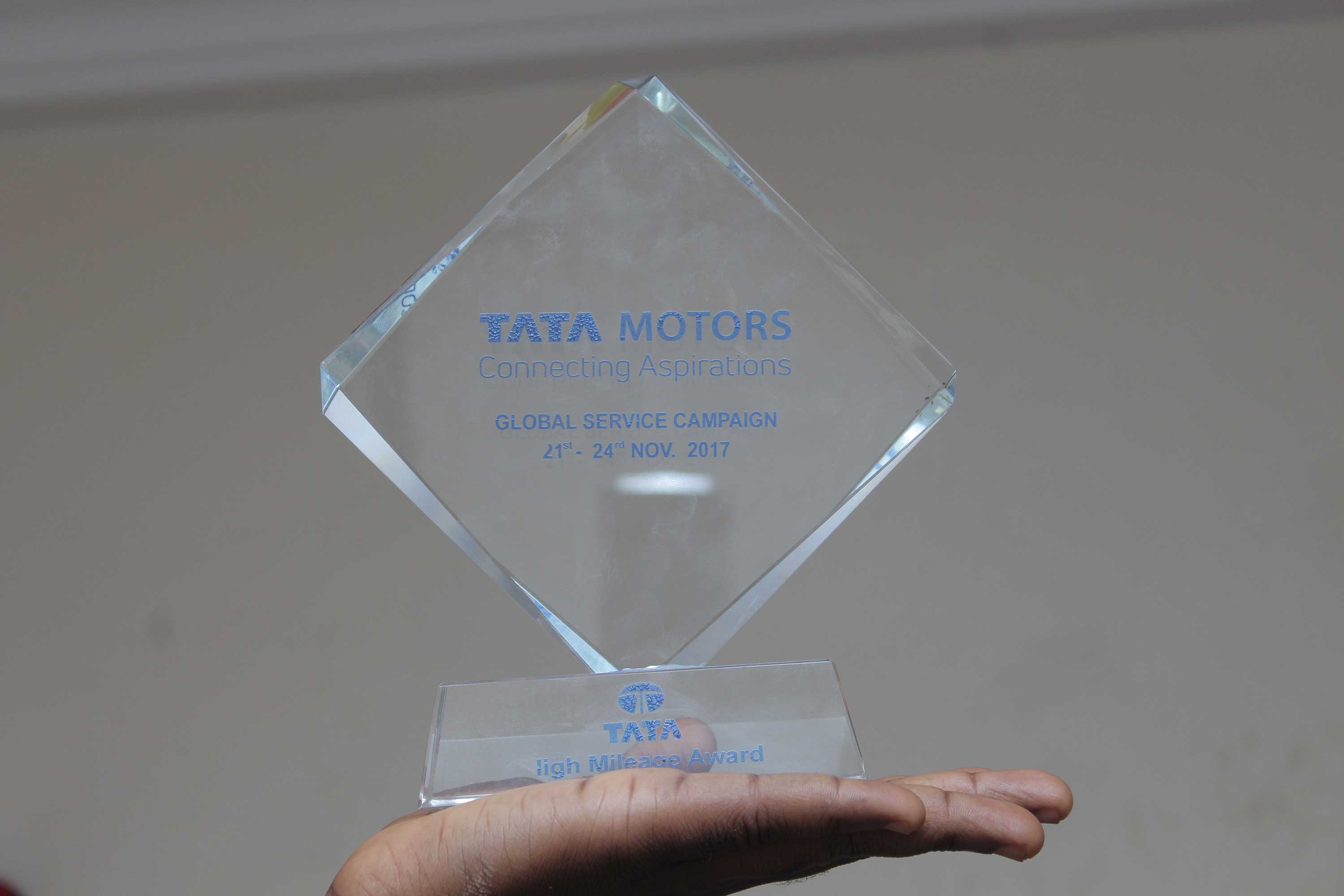 Nana K. Gyasi Co. Ltd recognized by TATA Motors during Global Service Campaign 2017